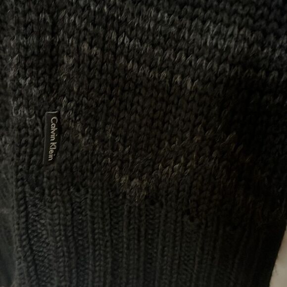 Calvin Klein’s Mens oversized wool 4 button mock neck cabincore sweater size XL - Picture 5 of 7